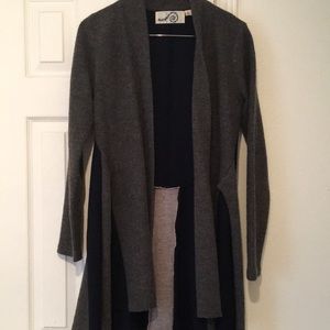 Wool Anthro Wrap Sweater Jacket